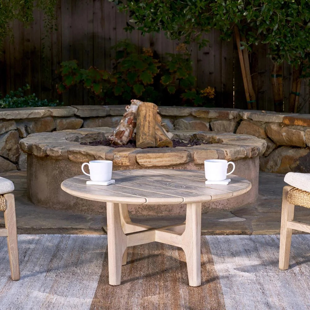 Outdoor Round Coffee Table Gray B6746