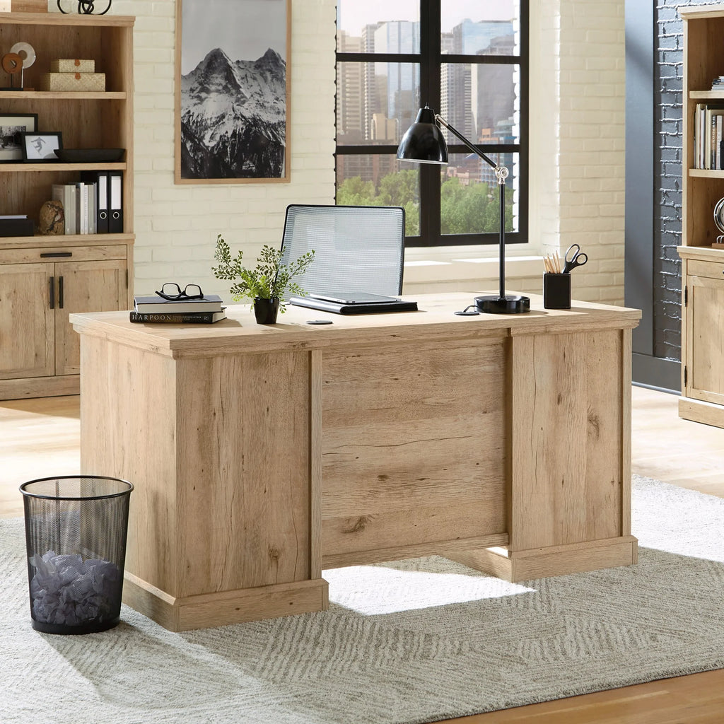 60" Engineered Wood Double Pedestal Desk I445803