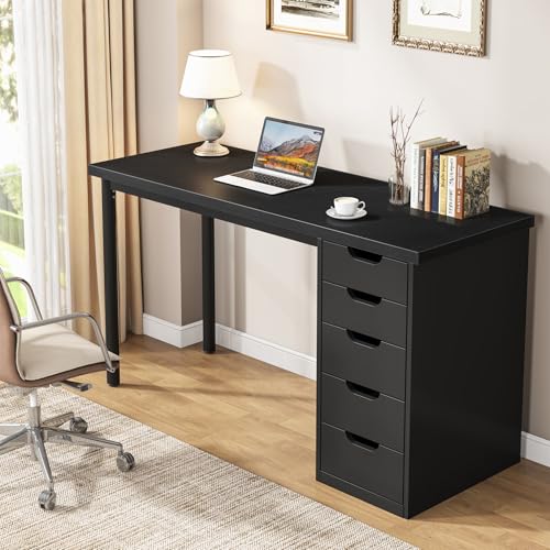 47 inches Computer Desk with 5 Drawers J280